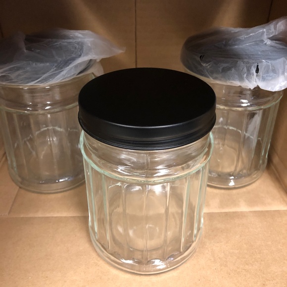 kathy ireland Storage & Organization S3 24oz Wide Mouth Heavy Glass